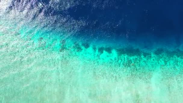 Eau Mer Cristalline Sur Rivage Paradis Tropical Bora Bora Polynésie — Video