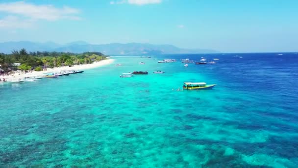Vibrante Mar Tropical Viaje Verano República Dominicana Caribe — Vídeo de stock