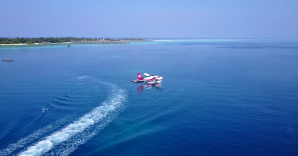 Dagtid Havsutsikt Barbados Soliga Natur Karibien — Stockvideo