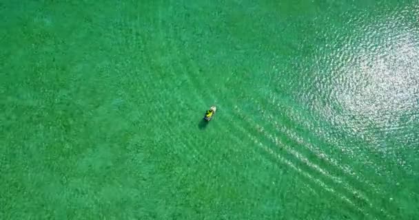 Водний Скутер Зеленій Воді Літній Відпочинок Балі Індонезія — стокове відео