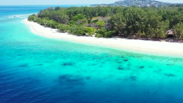 Mengamati Pantai Yang Hidup Pulau Tropis Liburan Musim Panas Eksotis — Stok Video