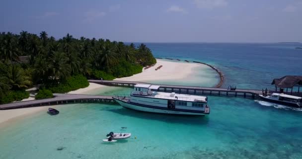 Ilha Tropical Luxo Férias Maldivas Sul Ásia — Vídeo de Stock