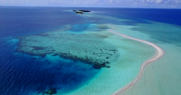 Lebendige Meereskulisse Bei Tag Tropisches Paradies Barbados Karibik — Stockvideo