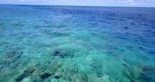 宏伟宁静的白天海景 巴哈马 加勒比的热带性质 — 图库视频影像