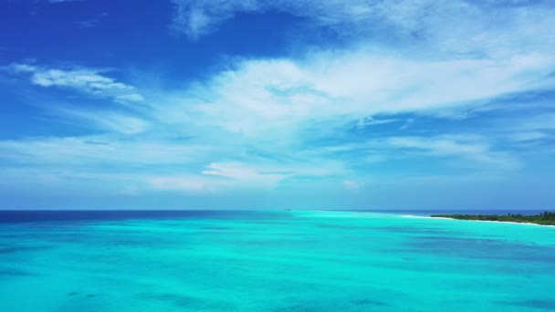 Turkusowe Nadmorskie Naturalne Tło Relaks Morzu Bali — Wideo stockowe