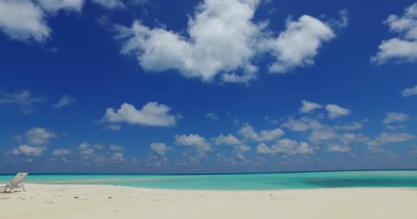 Playa Blanca Vacía Viaje Verano República Dominicana Caribe — Vídeo de stock