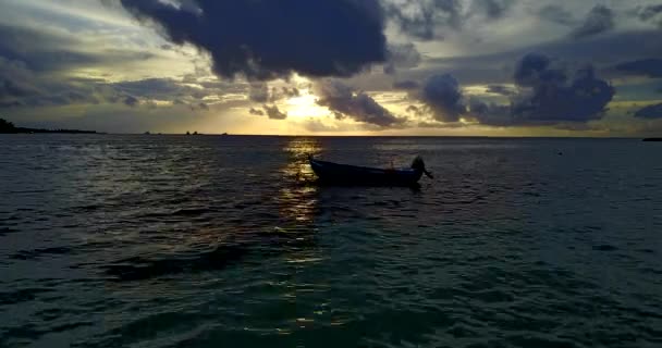 Dramatic Dusk Time Sea Vacaciones Samui Tailandia — Vídeos de Stock