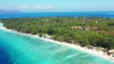 Yaz mevsimi deniz manzarası. Bali, Endonezya 'da egzotik tatil.