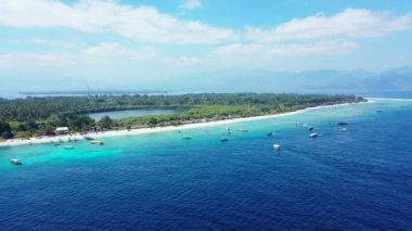 Güneşli deniz manzarası. Koh Samui huzurlu sahne, Tayland.