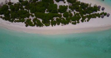 Güneşli ada sahnesi. Endonezya, Bali 'de yaz havası.