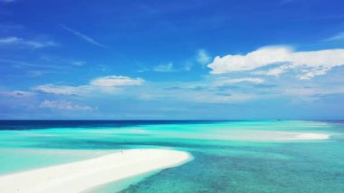 Huzurlu deniz manzarası. Tayland 'a Seyahat.