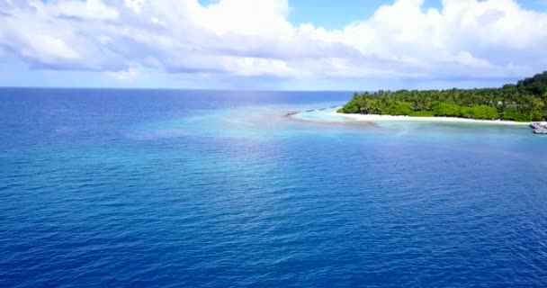 Mar Azul Con Isla Verde Viaje Exótico Koh Samui Tailandia — Vídeos de Stock