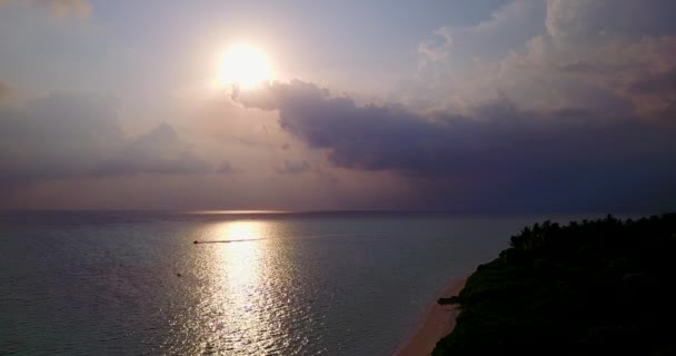 Zachód Słońca Nad Morzem Tropikalny Raj Barbadosu Karaiby — Wideo stockowe