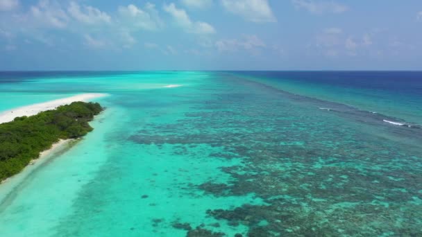 Widok Morze Brigt Podróż Bora Bora Polinezja Francuska — Wideo stockowe
