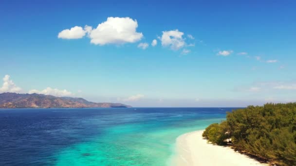 Letecký Pohled Krásný Ostrov Letního Dne Dovolená Seychelách Východní Afrika — Stock video