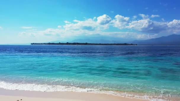 Спокойный Дневной Вид Море Солнечная Природа Барбадоса — стоковое видео