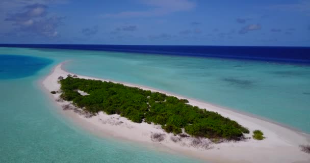 Spokojny Widok Morze Egzotyczny Charakter Dominikany Karaibów — Wideo stockowe