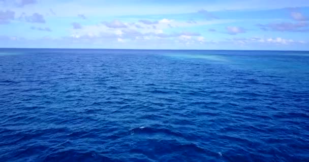 Dalgalanmış Mavi Deniz Endonezya Bali Nin Idyllic Doğası — Stok video