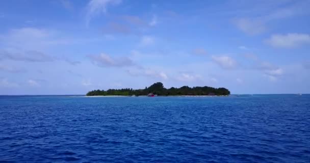 Vista Sul Mare Blu Scena Naturale Delle Figi Oceania — Video Stock