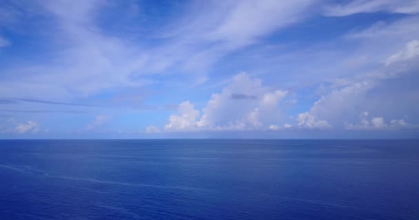 無限の青い海の背景 ドミニカ共和国 カリブ海でのエキゾチックな休暇 — ストック動画