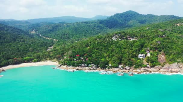 Mer Turquoise Vibrante Autour Île Profiter Vacances Tropicales Bali Indonésie — Video