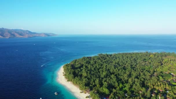 Fond Marin Aérien Profiter Vacances Tropicales Bali Indonésie — Video