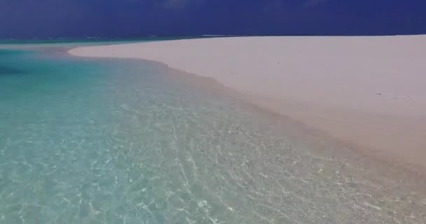 Spiaggia Sabbia Vergine Con Acqua Blu Trasparente Viaggio Nelle Filippine — Video Stock