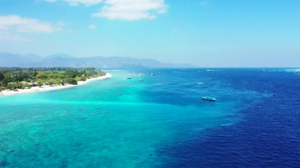 Paysage Magnifique Des Îles Blanches Éblouissantes Thaïlande Avec Paysage Marin — Video