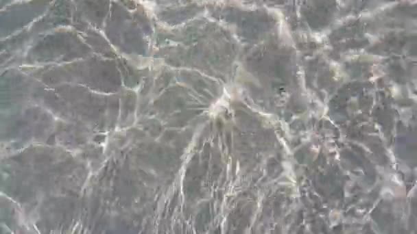 Πάνω Άποψη Του Κυματισμού Καθαρό Νερό Της Θάλασσας Καλοκαίρι Στην — Αρχείο Βίντεο
