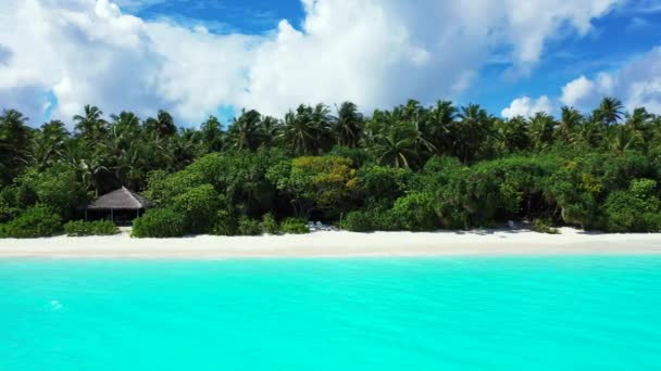 Insel Mit Türkisfarbenem Meer Exotische Natur Der Dominikanischen Republik Karibik — Stockvideo