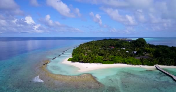 Sziget Partvonala Utazás Bora Borára Francia Polinézia — Stock videók