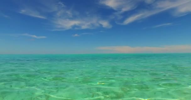 Kijkend Naar Transparante Zee Golven Reizen Naar Malediven — Stockvideo