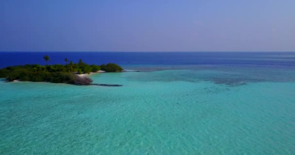 Turkoois Ondiep Water Tropisch Eiland Reizen Naar Bali Indonesië — Stockvideo