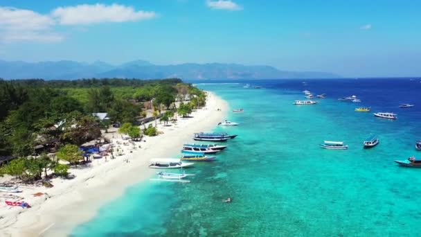 Inspiráló Tengeri Utazás Nyári Kikapcsolódás Balin — Stock videók