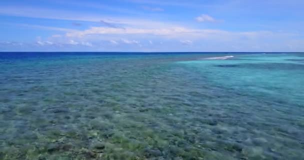 Mar Ondulado Com Ondas Suaves Paisagem Jamaica Caribe — Vídeo de Stock
