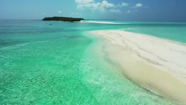 햇살이 비치는 남아시아 몰디브의 — 비디오