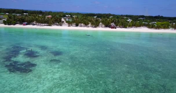 Tropiskt Kustlandskap Exotisk Naturscen Bali Indonesien — Stockvideo