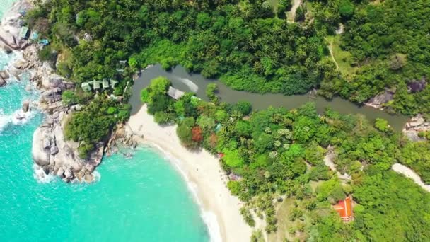 Turquesa Orilla Del Mar Isla Verano Naturaleza Tropical Bali — Vídeos de Stock