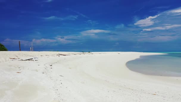 Gündüz Sakin Bir Sahil Şeridi Bali Nin Idyllic Doğası — Stok video