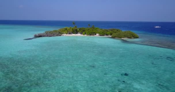 Żywe Turkusowe Tło Morskie Letni Relaks Bali Indonezja — Wideo stockowe