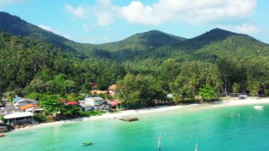 Canlı deniz manzarası arka planı. Endonezya 'nın Idyllic doğası.
