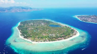 Havadan deniz manzaralı. Avustralya 'ya yaz gezisi.