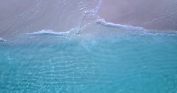 Panenský Ostrov Svěžím Modrým Oceánem Zlatým Pískem Bora Bora Francouzské — Stock video