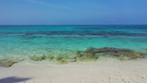 Paisaje Marino Sereno Paraíso Tropical Bora Bora Polinesia Francesa — Vídeo de stock