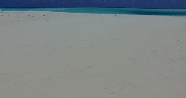 Közelről Látható Sekély Víz Tengerparton Bora Bora Egzotikus Jellege Francia — Stock videók