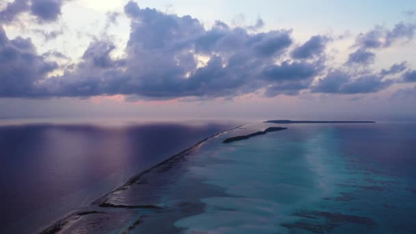 Západ Slunce Cesta Bora Bora Francouzská Polynésie — Stock video