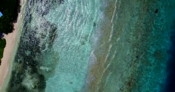 Surface Eau Mer Bleue Transparente Avec Des Vagues Voyage Exotique — Video