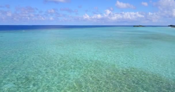Flyg Krusade Shalow Water Trip Till Barbados Karibien — Stockvideo