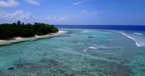 Niebieski Widok Morze Dzień Egzotyczne Krajobrazy Bali Indonezja — Wideo stockowe