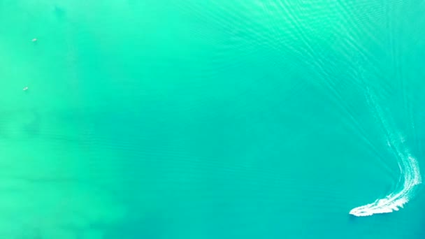 Superficie Mar Turquesa Verde Disfrutando Las Vacaciones Verano Bali Indonesia — Vídeos de Stock